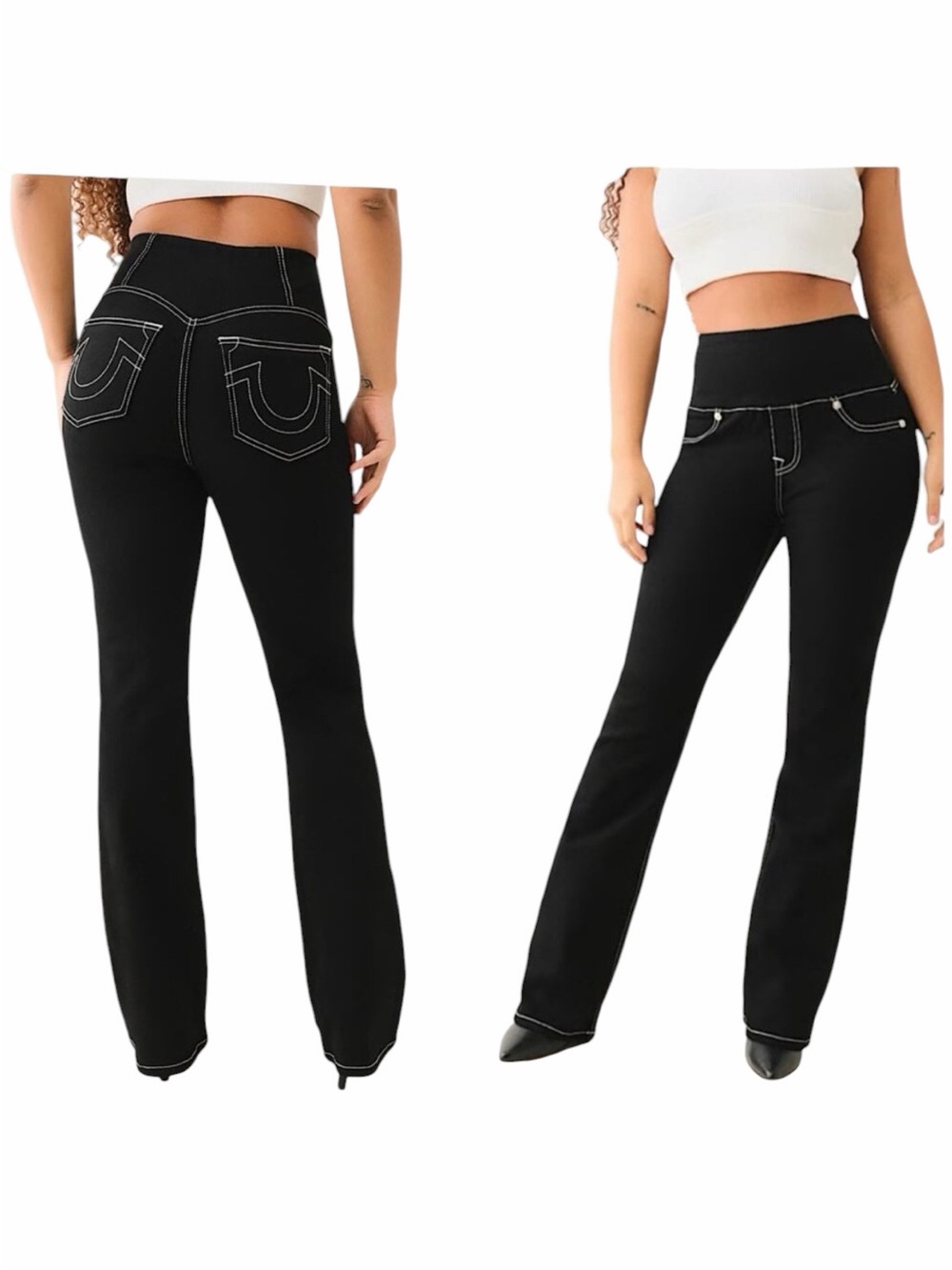 True Religion Truly Snatched Becca HR Bootcut Jeans 24 Dark Rinse 208656 New